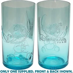 Disneyland Paris Stitch Blue Plastic Drinking Tumbler Beaker Cup