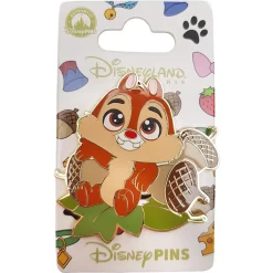 Disneyland Paris Chip & Dale Chipmunk Naive Pin Trading Badge