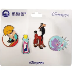 Disneyland Paris Emperors New Groove Booster Set Pin Trading Badges