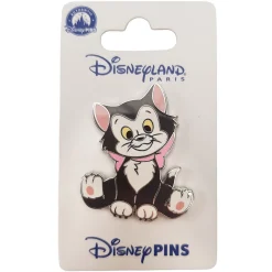 Disneyland Paris Pinnochio Figaro Cat & Bow Pin Trading Badge