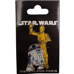 Disneyland Paris Star Wars R2-D2 & C-3PO Droids Pin Trading Badge