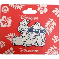 Disneyland Paris Stitch With Coconut Lifestyle Pin Trading Badge