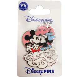 Disneyland Paris Valentines Mickey & Minnie Couple Pin Trading Badge