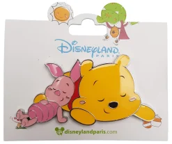 Disneyland Paris Winnie The Pooh & Piglet Large Pin Trading Badge