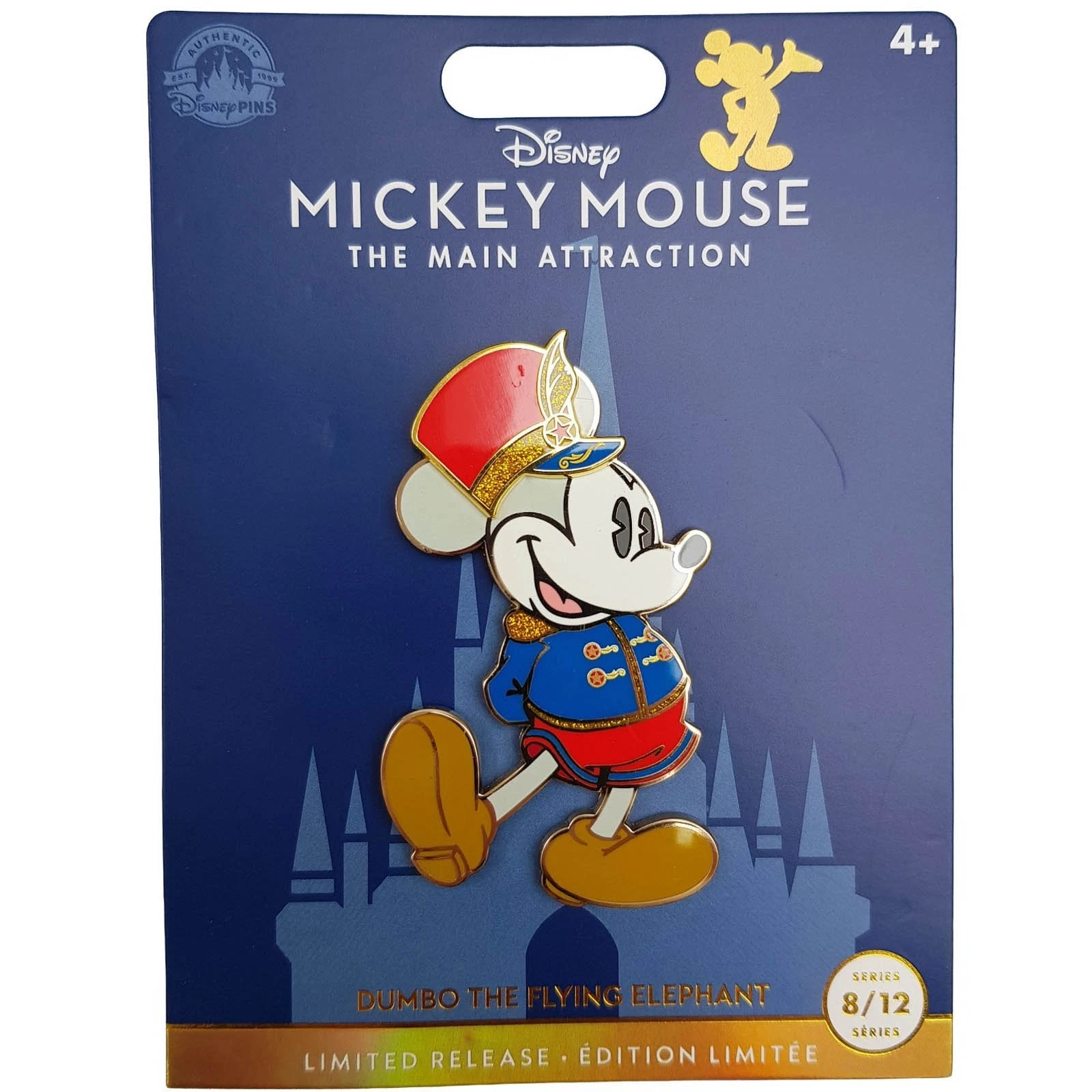 Disney Store Mickey Mouse The Main Attraction Dumbo Flying Elephant Pin 8/12
