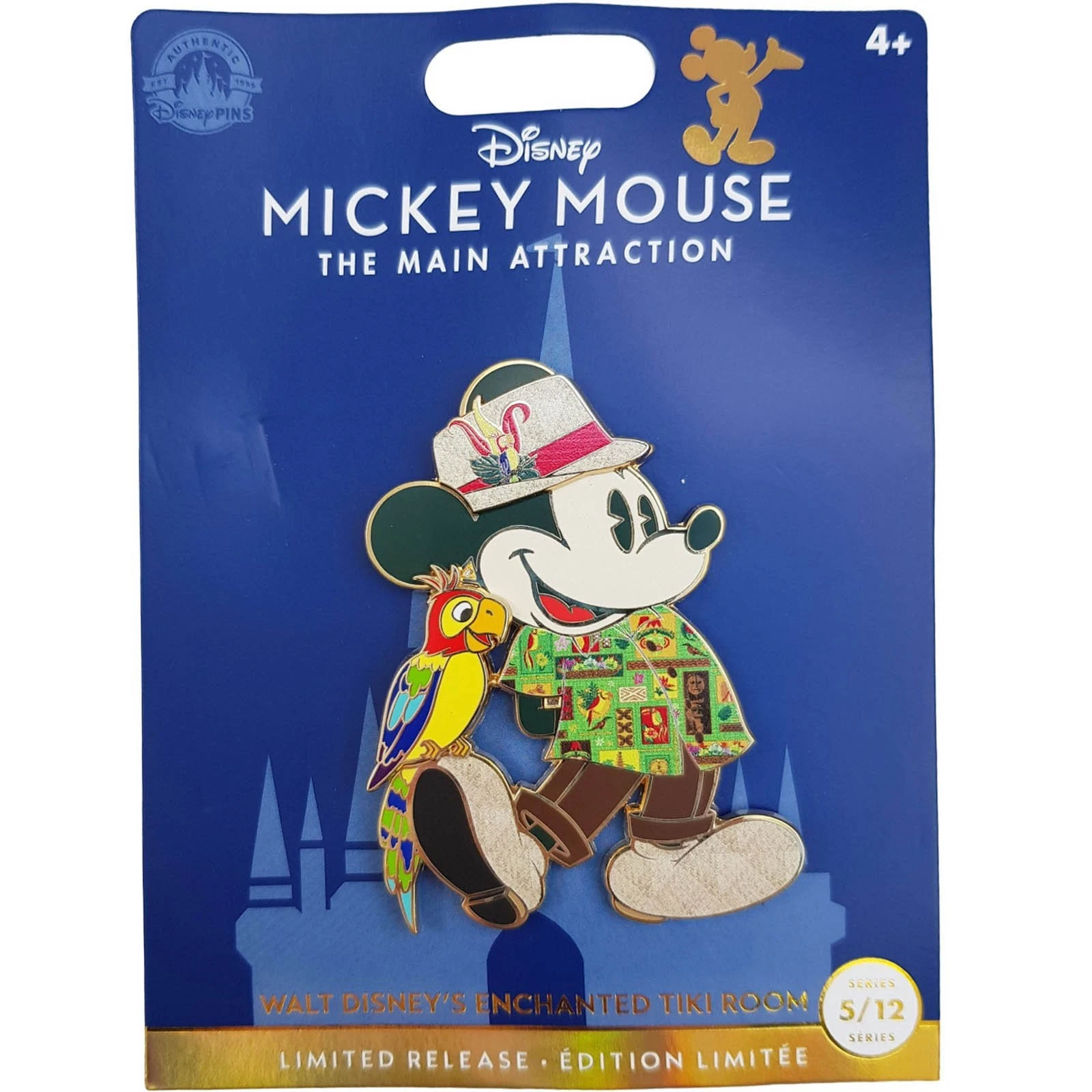 Disney Store Mickey Mouse The Main Attraction Enchanted Tiki Room Pin 5/12