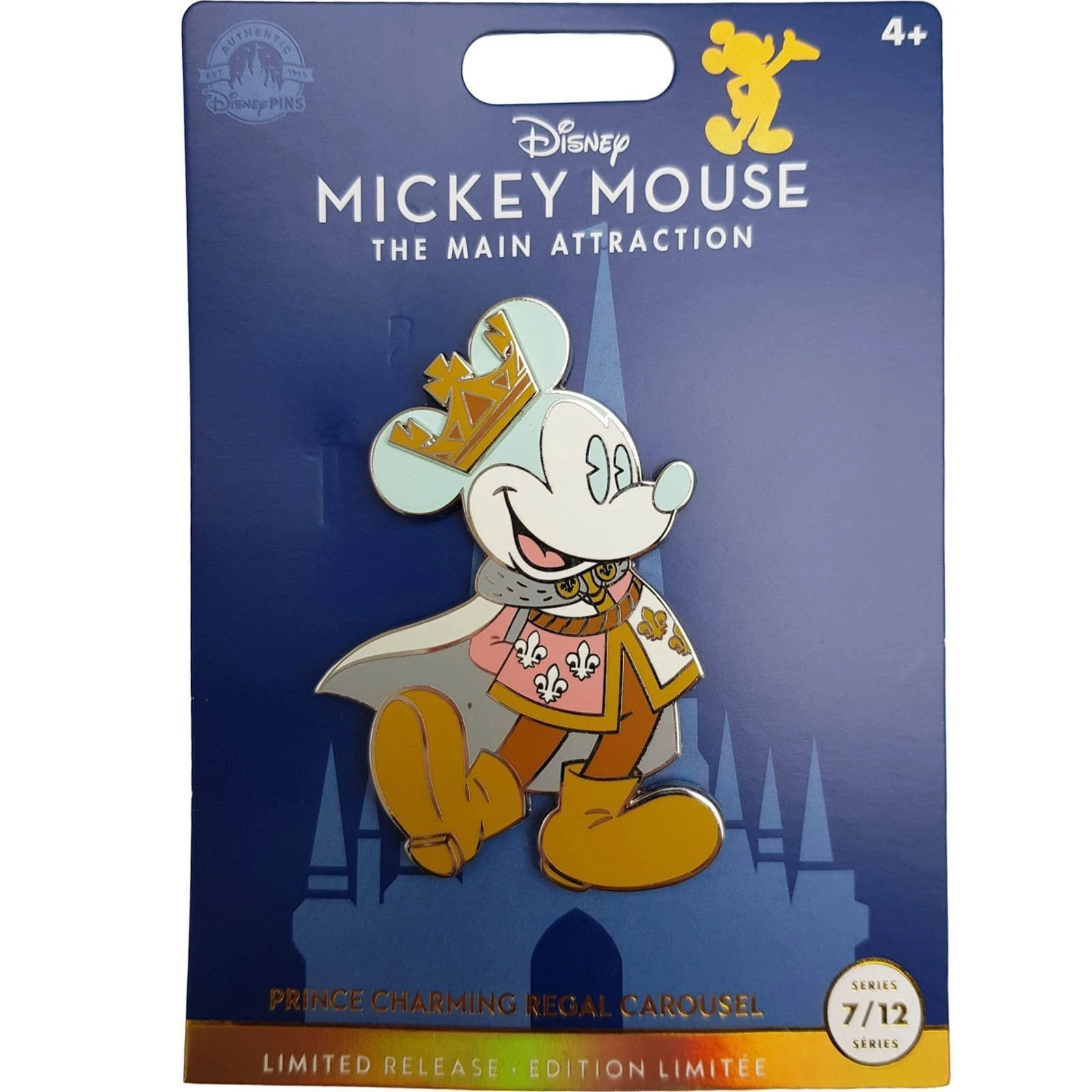 Disney Store Mickey Mouse The Main Attraction Prince Charming Carousel Pin 7/12