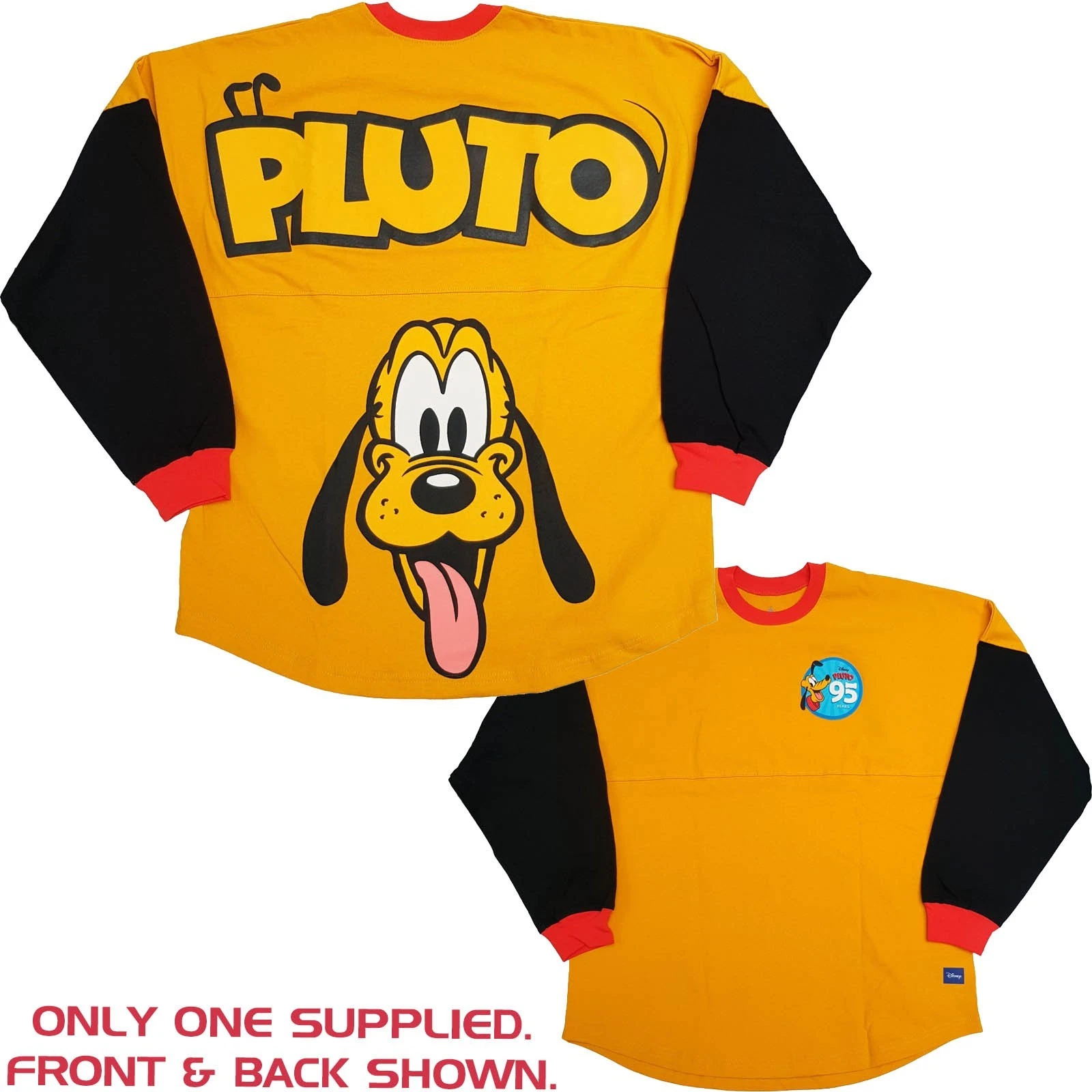 Disney Store Pluto 95th Anniversary Spirit Jersey Top Adults M Medium