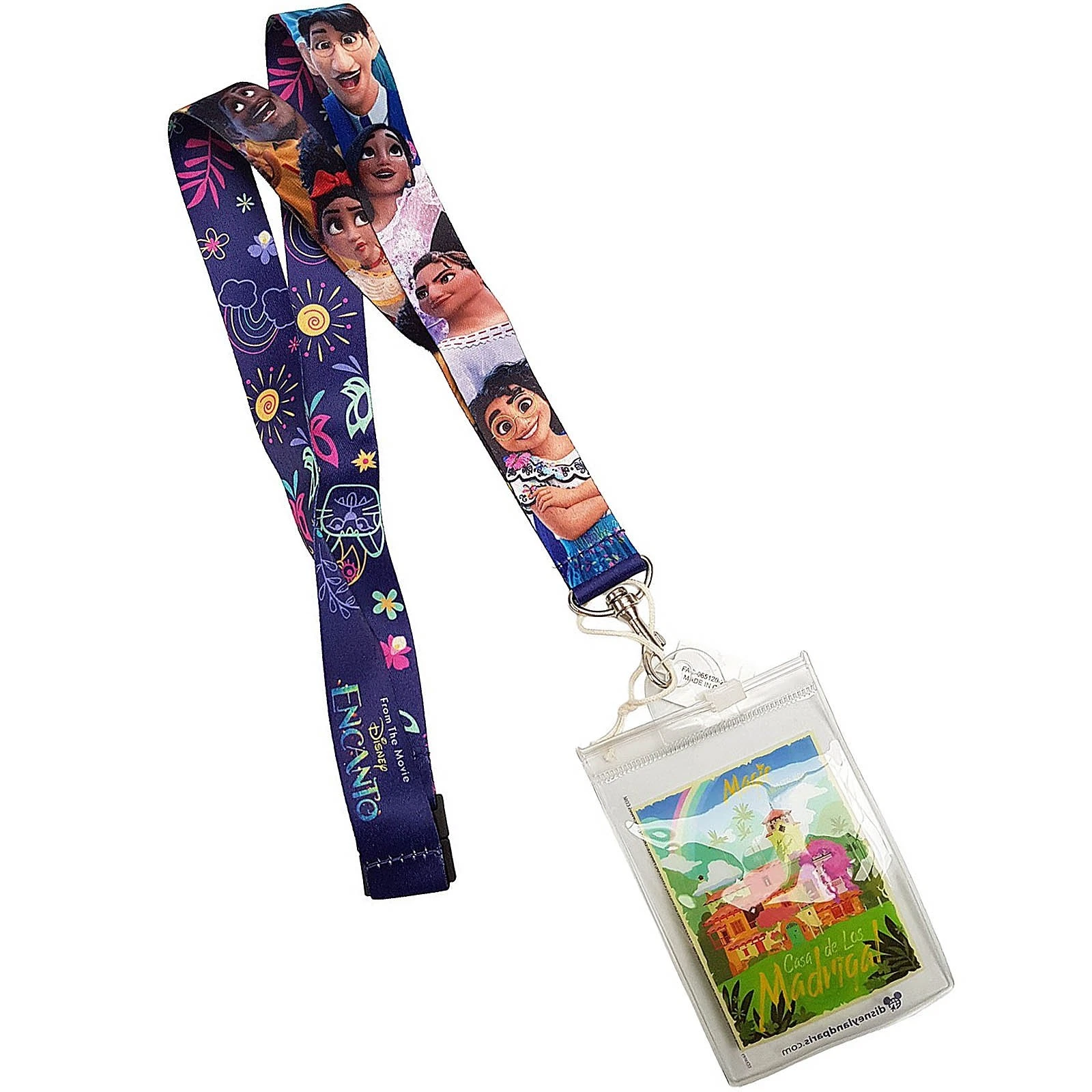 Disneyland Paris Encanto Pin Trading Lanyard With Ticket Holder Pouch