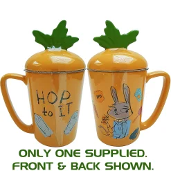 Disney Store Zootopia Judy Hopps Hop To It Carrot Shape Ceramic Mug With Lid