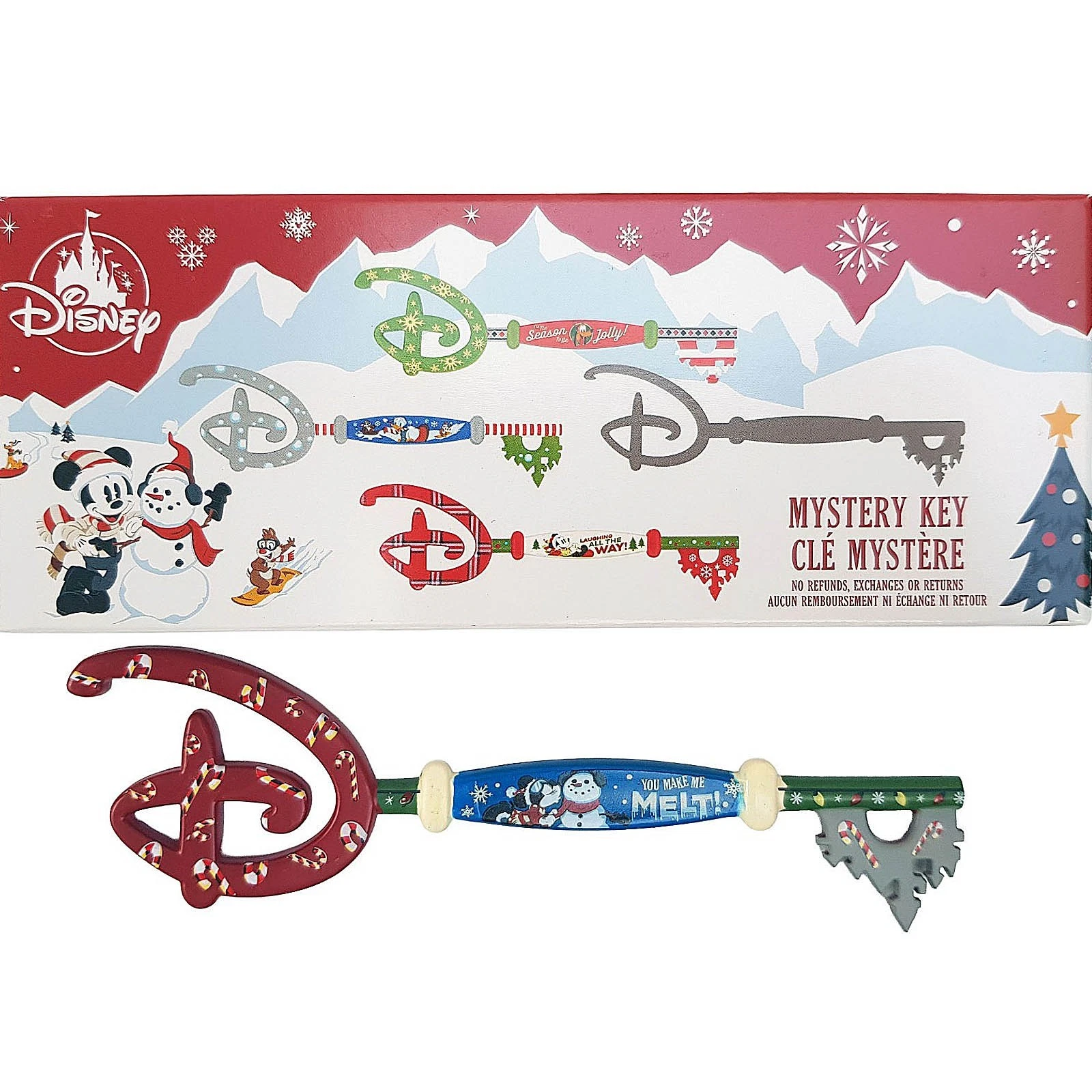 Disney Store Tis The Season Christmas Mystery Minnie Mouse 2021 Opening Key