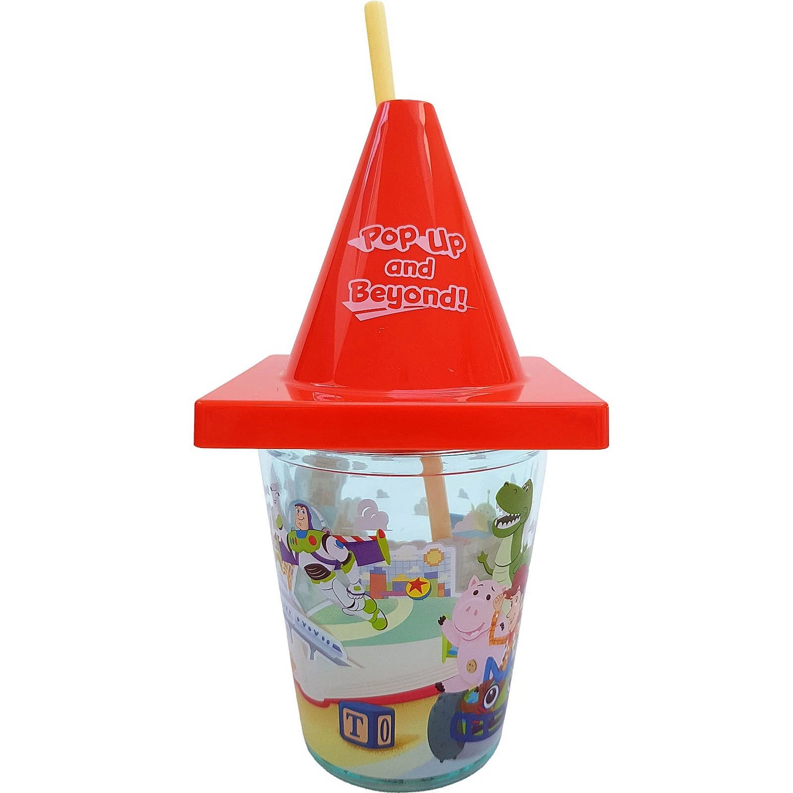 Disney Tokyo Resort Pop Up & Beyond Toy Story Tumbler Cup With Traffic Cone Lid