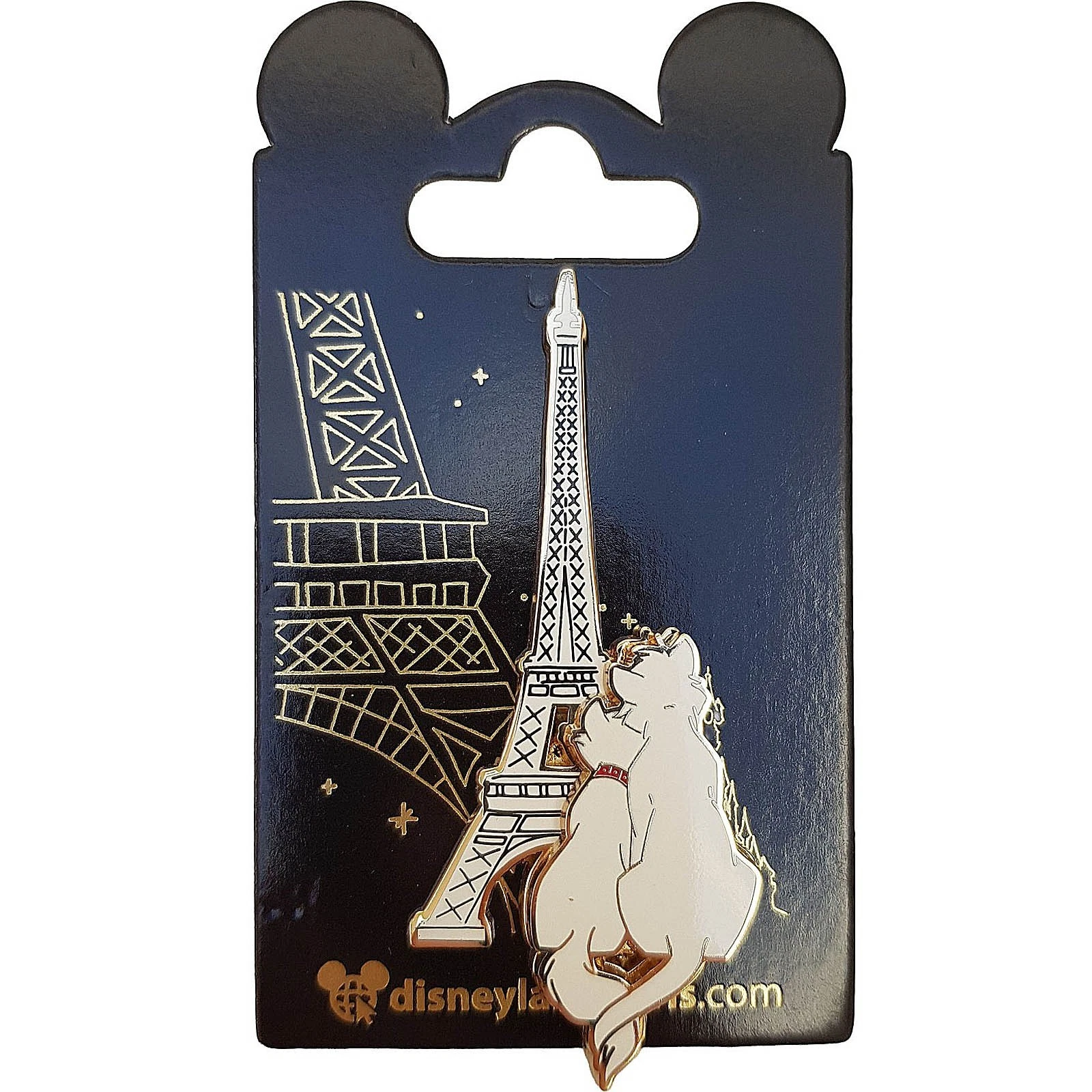Disneyland Paris Aristocats & Eiffel Tower 2024 Pin Trading Badge