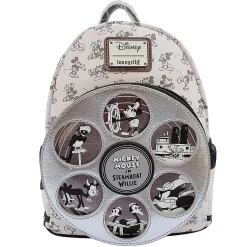 Loungefly Disney 100 Mickey Mouse Steamboat Willie Mini Backpack Bag Decades Collection