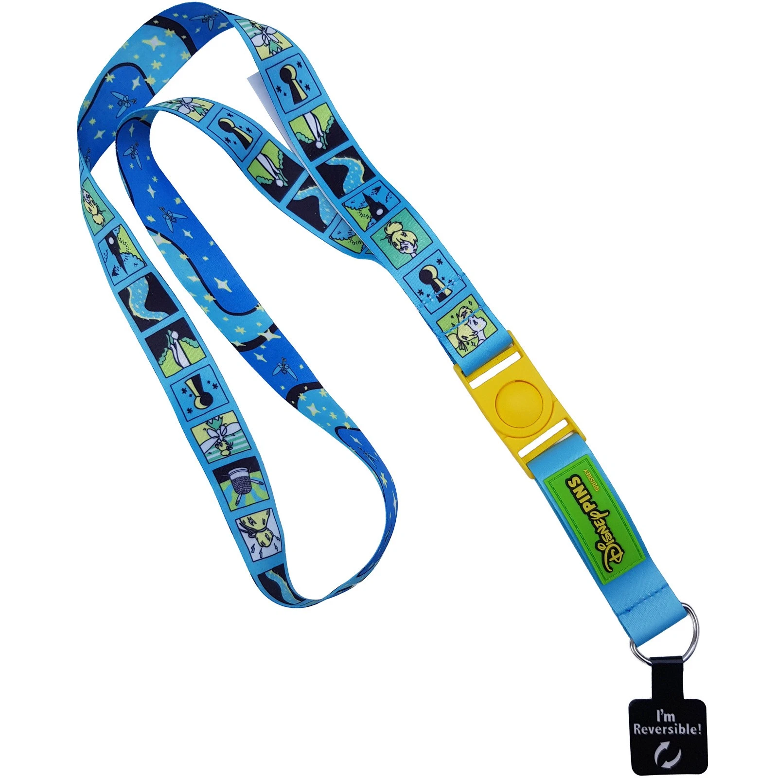 Disney Parks Tinker Bell Reversible Pin Trading Lanyard