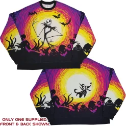 Disney Store Nightmare Before Christmas Jack Skellington Long Sleeved Sweatshirt Small