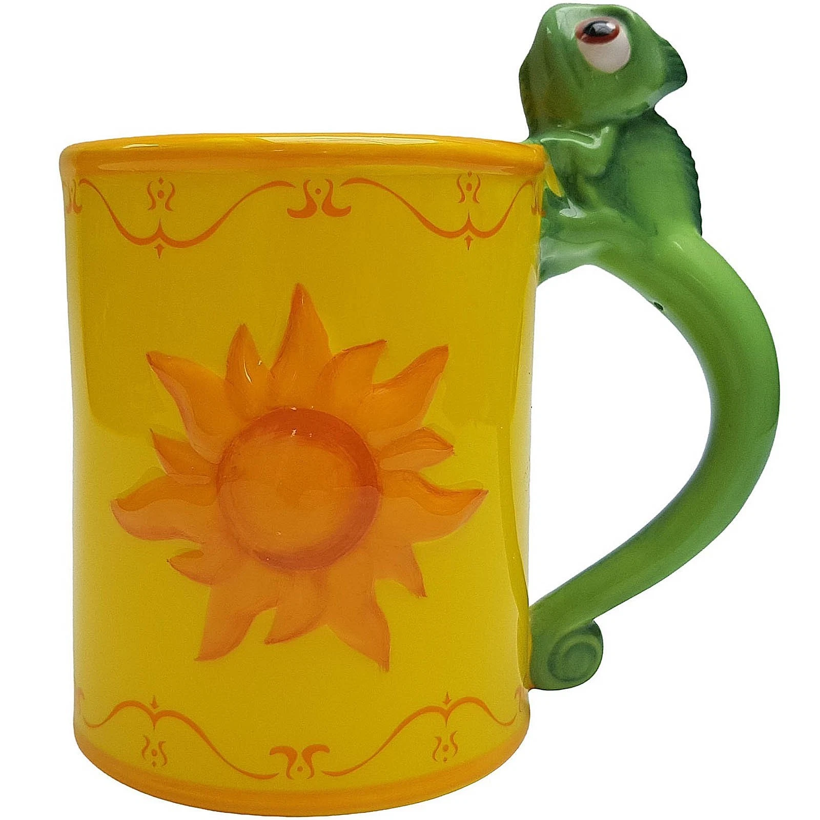 Disney Store Rapunzel Tangled Lantern 3D Mug With Pascal Handle