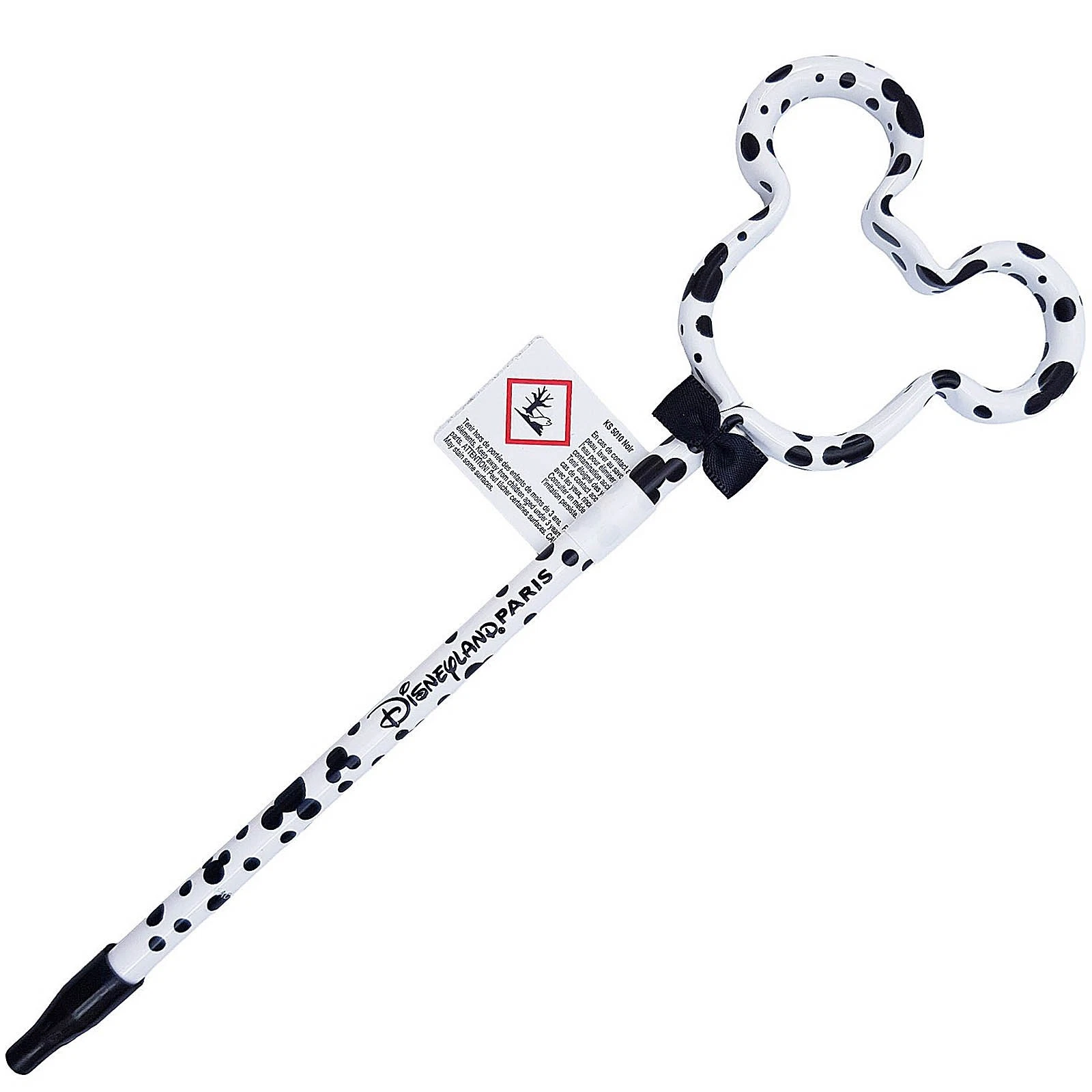 Disneyland Paris Mickey Mouse Shaped Spotty Dalmatian 3D Biro Pen Black