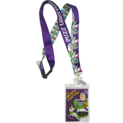 Disneyland Paris Toy Story Buzz Lightyear Pin Trading Lanyard With Ticket Holder