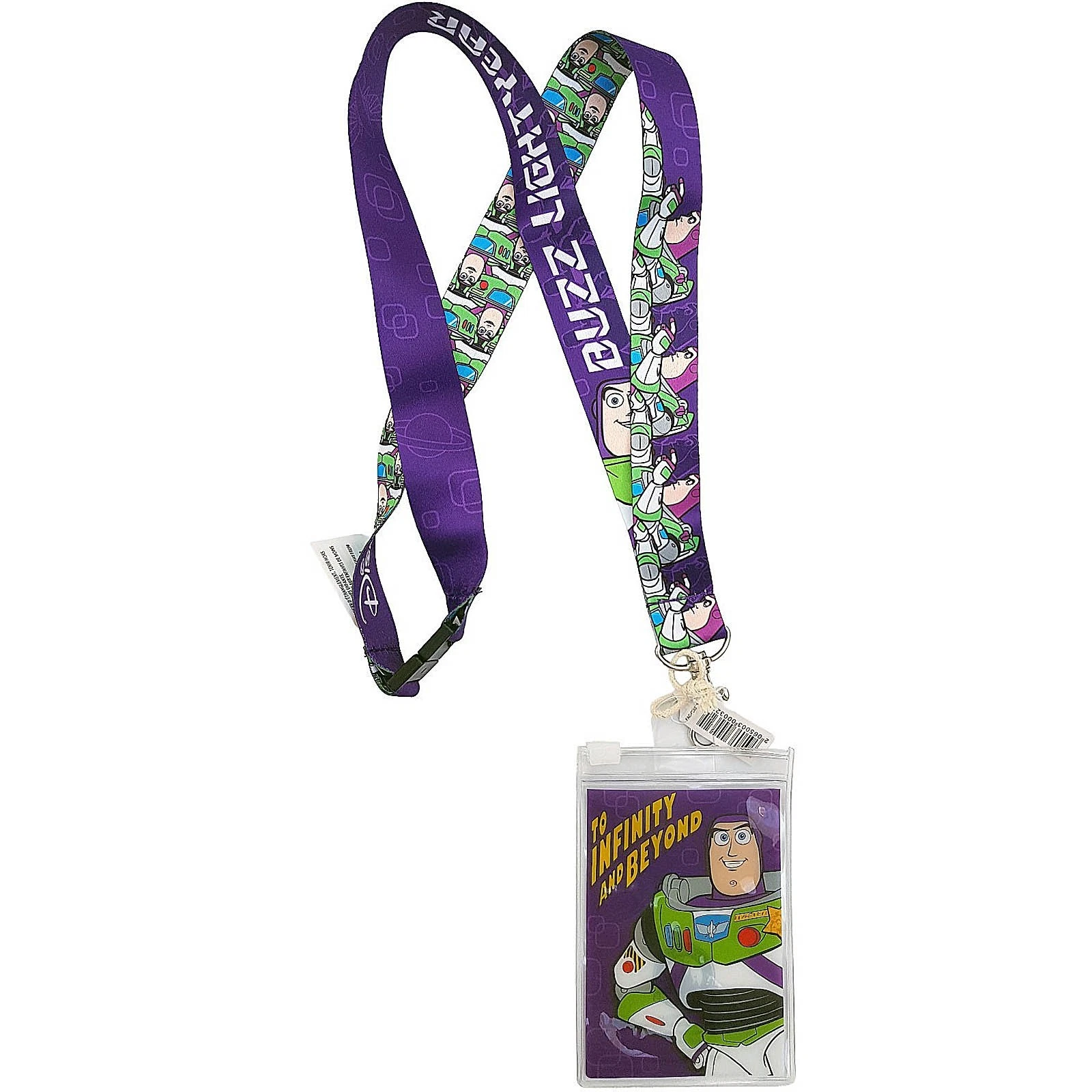 Disneyland Paris Toy Story Buzz Lightyear Pin Trading Lanyard With Ticket Holder