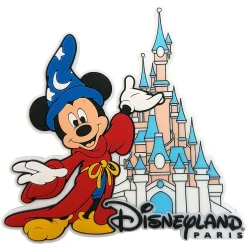Disneyland Paris Fantasia Sorcerer Mickey Mouse & Castle Fridge Magnet