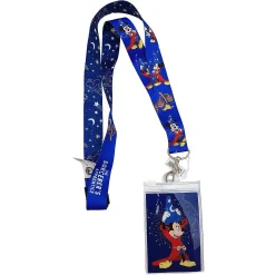 Disneyland Paris Fantasia Sorcerer Mickey Mouse Pin Trading Lanyard