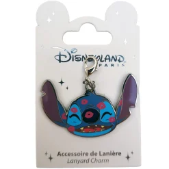 Disneyland Paris Stitch Kisses Clip Charm For Pin Trading Lanyard
