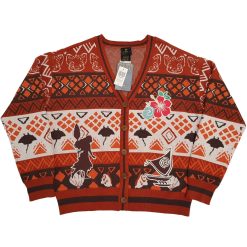 BoxLunch Disney Moana Icons Patterned Knitted Cardigan Adult L Large