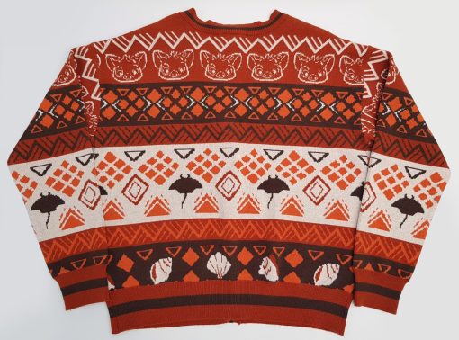 BoxLunch Disney Moana Icons Patterned Knitted Cardigan Adult L Large