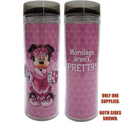 Disney Parks Minnie Mouse Mornings Aren't Pretty Travel Tumbler Cup Mug