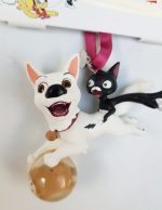 Disney Store Bolt, Mittens & Rhino Christmas Tree Ornament Decoration Sketchbook 2019