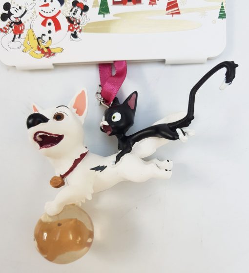 Disney Store Bolt, Mittens & Rhino Christmas Tree Ornament Decoration Sketchbook 2019