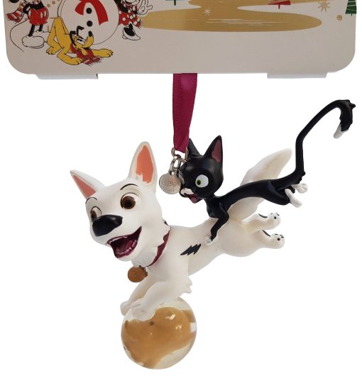 Disney Store Bolt, Mittens & Rhino Christmas Tree Ornament Decoration Sketchbook 2019
