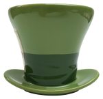 Disney Store Mad Hatters Mug 3D Shaped Hat Cup Ceramic Alice In Wonderland Green