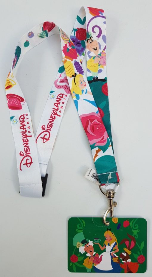 Disneyland Paris Alice In Wonderland Pin Trading Lanyard