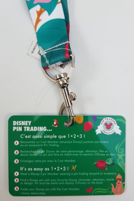 Disneyland Paris Alice In Wonderland Pin Trading Lanyard