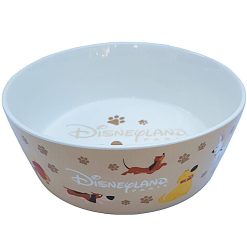 Disneyland Paris Ceramic Dog Bowl Single Pet Feeding Food Water 17cm Disney Park