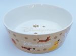 Disneyland Paris Ceramic Dog Bowl Single Pet Feeding Food Water 17cm Disney Park