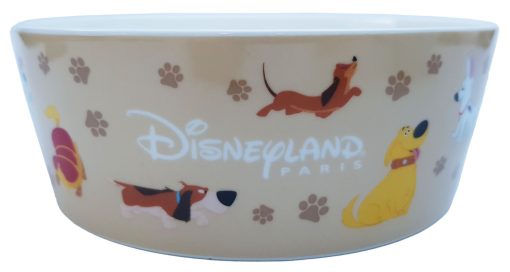 Disneyland Paris Ceramic Dog Bowl Single Pet Feeding Food Water 17cm Disney Park