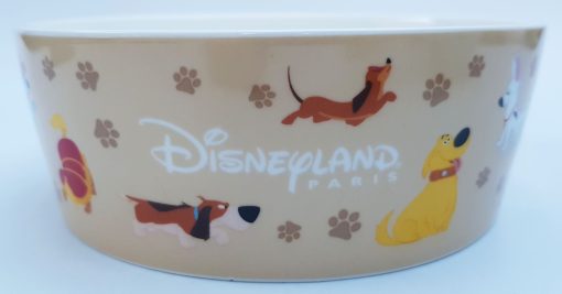 Disneyland Paris Ceramic Dog Bowl Single Pet Feeding Food Water 17cm Disney Park