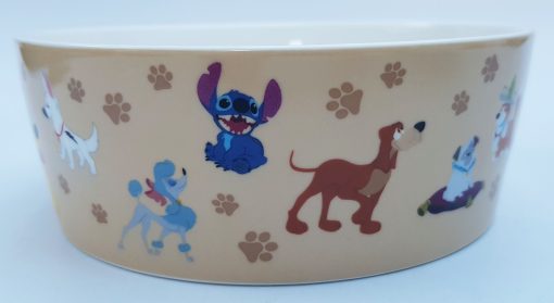 Disneyland Paris Ceramic Dog Bowl Single Pet Feeding Food Water 17cm Disney Park