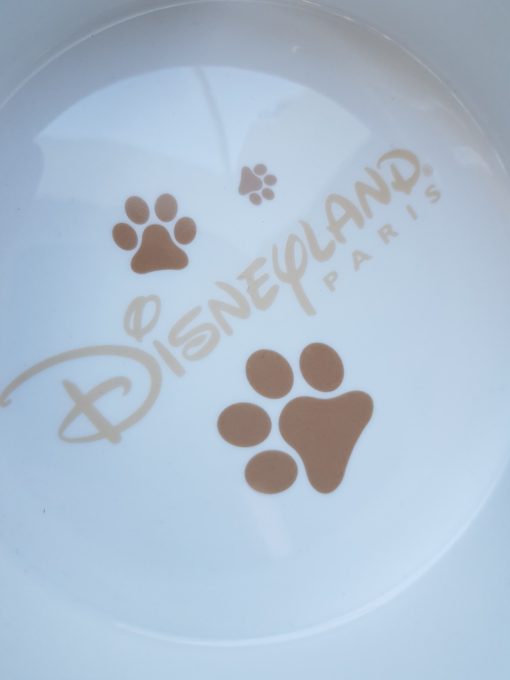 Disneyland Paris Ceramic Dog Bowl Single Pet Feeding Food Water 17cm Disney Park