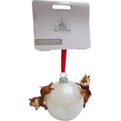 Disneyland Paris Chip & Dale On Bauble Christmas Tree Decoration Ornament