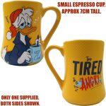 Disneyland Paris Donald Duck Morning Too Tired To Be Angry Demitasse Espresso Cup