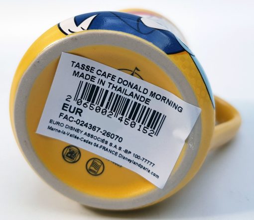 Disneyland Paris Donald Duck Morning Too Tired To Be Angry Demitasse Espresso Cup