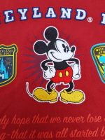 Disneyland Paris Parks Logo Patch T-Shirt Red Adults XL X-Large