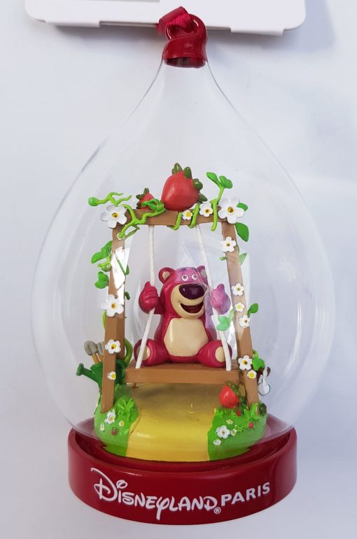 Disneyland Paris Toy Story Lotso Bear Glass Christmas Decoration Ornament