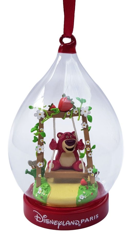 Disneyland Paris Toy Story Lotso Bear Glass Christmas Decoration Ornament