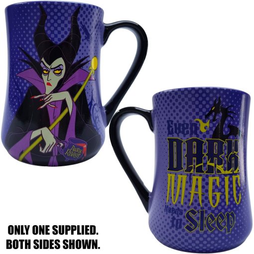 Disneyland Paris Maleficent Morning "Even Dark Magic Needs Sleep" Mug