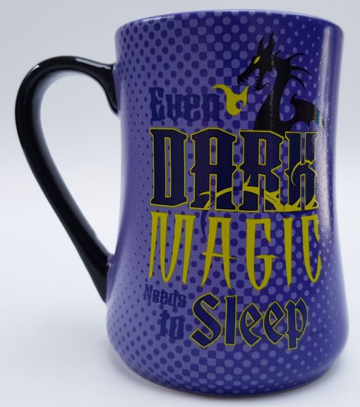 Disneyland Paris Maleficent Morning "Even Dark Magic Needs Sleep" Mug